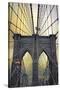 Brooklyn Bridge Twilight-Jessica Jenney-Stretched Canvas