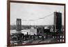 Brooklyn Bridge under Construction-null-Framed Photographic Print