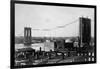 Brooklyn Bridge under Construction-null-Framed Photographic Print