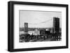 Brooklyn Bridge under Construction-null-Framed Photographic Print