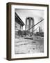 Brooklyn Bridge under Construction-null-Framed Photographic Print