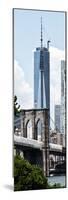 Brooklyn Bridge View and One World Trade Center, Fine Art Colors, Manhattan, NYC-Philippe Hugonnard-Mounted Photographic Print