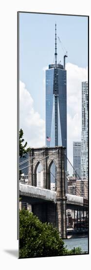 Brooklyn Bridge View and One World Trade Center, Fine Art Colors, Manhattan, NYC-Philippe Hugonnard-Mounted Photographic Print