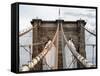 Brooklyn Bridge View-Philippe Hugonnard-Framed Stretched Canvas