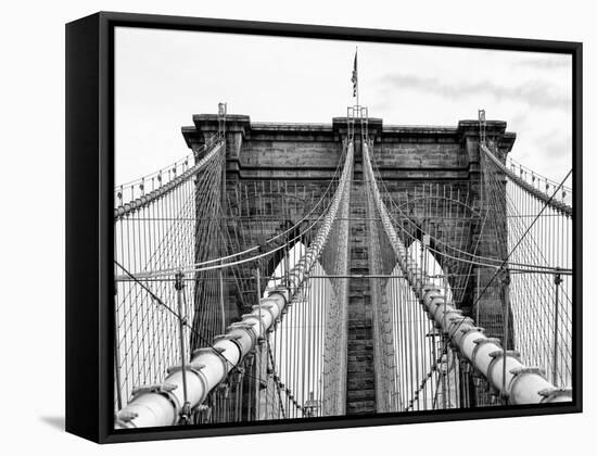 Brooklyn Bridge View-Philippe Hugonnard-Framed Stretched Canvas