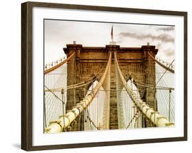 Brooklyn Bridge View-Philippe Hugonnard-Framed Photographic Print