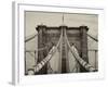 Brooklyn Bridge View-Philippe Hugonnard-Framed Photographic Print