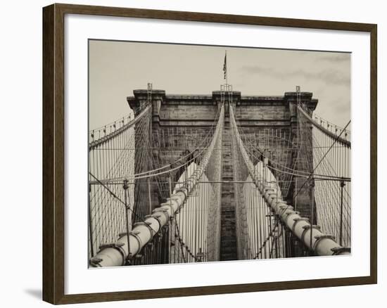 Brooklyn Bridge View-Philippe Hugonnard-Framed Photographic Print