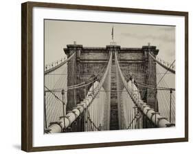 Brooklyn Bridge View-Philippe Hugonnard-Framed Photographic Print