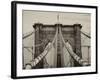 Brooklyn Bridge View-Philippe Hugonnard-Framed Photographic Print