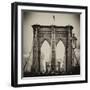 Brooklyn Bridge View-Philippe Hugonnard-Framed Photographic Print