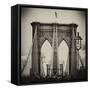 Brooklyn Bridge View-Philippe Hugonnard-Framed Stretched Canvas