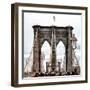 Brooklyn Bridge View-Philippe Hugonnard-Framed Photographic Print