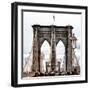 Brooklyn Bridge View-Philippe Hugonnard-Framed Photographic Print