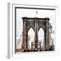 Brooklyn Bridge View-Philippe Hugonnard-Framed Photographic Print