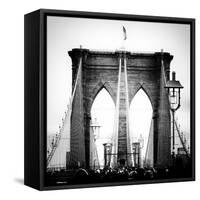 Brooklyn Bridge View-Philippe Hugonnard-Framed Stretched Canvas