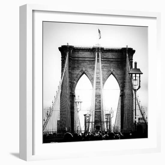 Brooklyn Bridge View-Philippe Hugonnard-Framed Photographic Print