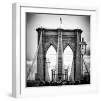 Brooklyn Bridge View-Philippe Hugonnard-Framed Photographic Print