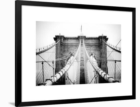 Brooklyn Bridge View-Philippe Hugonnard-Framed Art Print