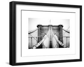 Brooklyn Bridge View-Philippe Hugonnard-Framed Art Print