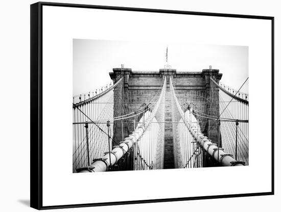 Brooklyn Bridge View-Philippe Hugonnard-Framed Stretched Canvas