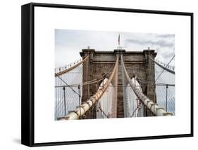 Brooklyn Bridge View-Philippe Hugonnard-Framed Stretched Canvas