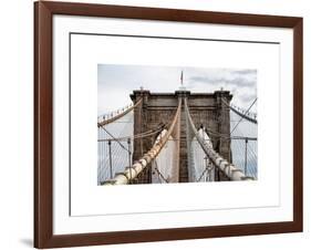 Brooklyn Bridge View-Philippe Hugonnard-Framed Art Print