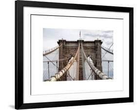 Brooklyn Bridge View-Philippe Hugonnard-Framed Art Print