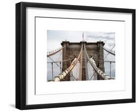 Brooklyn Bridge View-Philippe Hugonnard-Framed Art Print