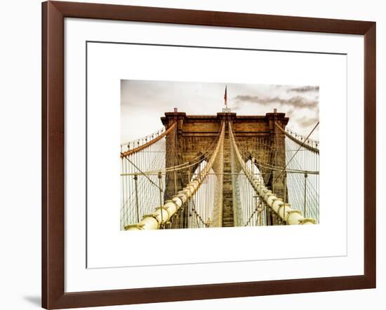 Brooklyn Bridge View-Philippe Hugonnard-Framed Art Print