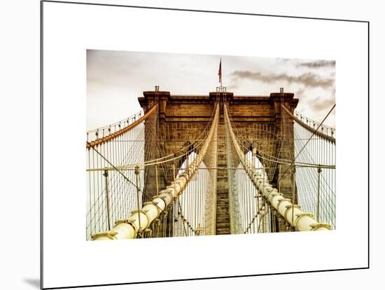 Brooklyn Bridge View-Philippe Hugonnard-Mounted Art Print