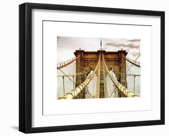 Brooklyn Bridge View-Philippe Hugonnard-Framed Art Print