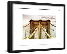 Brooklyn Bridge View-Philippe Hugonnard-Framed Art Print