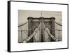 Brooklyn Bridge View-Philippe Hugonnard-Framed Stretched Canvas