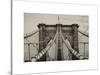 Brooklyn Bridge View-Philippe Hugonnard-Stretched Canvas