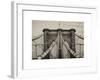 Brooklyn Bridge View-Philippe Hugonnard-Framed Art Print