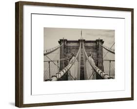 Brooklyn Bridge View-Philippe Hugonnard-Framed Art Print