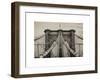 Brooklyn Bridge View-Philippe Hugonnard-Framed Art Print