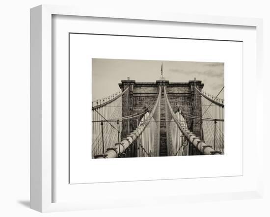 Brooklyn Bridge View-Philippe Hugonnard-Framed Art Print