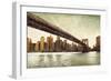 Brooklyn Bridge View-Matthew Daniels-Framed Premium Giclee Print