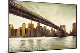 Brooklyn Bridge View-Matthew Daniels-Mounted Premium Giclee Print