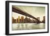 Brooklyn Bridge View-Matthew Daniels-Framed Art Print