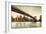 Brooklyn Bridge View-Matthew Daniels-Framed Art Print