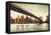 Brooklyn Bridge View-Matthew Daniels-Framed Stretched Canvas