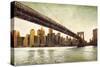 Brooklyn Bridge View-Matthew Daniels-Stretched Canvas