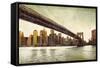 Brooklyn Bridge View-Matthew Daniels-Framed Stretched Canvas
