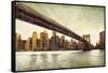 Brooklyn Bridge View-Matthew Daniels-Framed Stretched Canvas