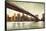 Brooklyn Bridge View-Matthew Daniels-Framed Stretched Canvas