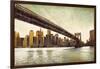 Brooklyn Bridge View-Matthew Daniels-Framed Art Print