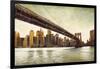 Brooklyn Bridge View-Matthew Daniels-Framed Art Print